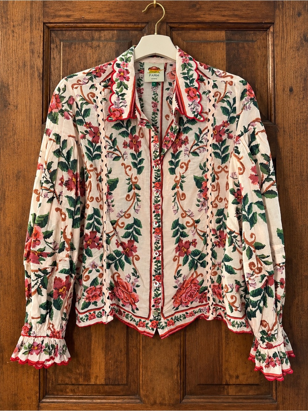 FARM Rio Flower Tapestry Shirt - XL